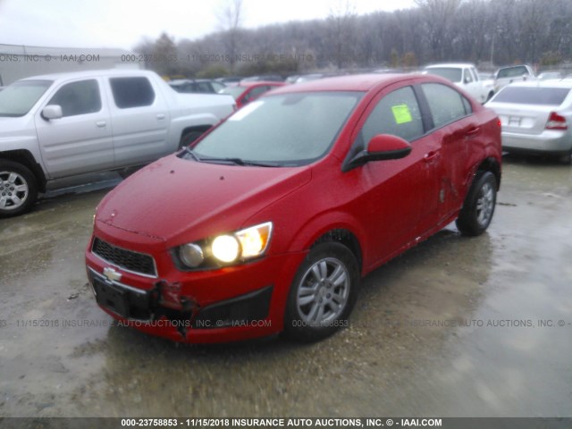 1G1JA5SH1C4115746 - 2012 CHEVROLET SONIC LS RED photo 2