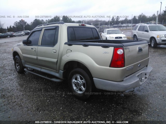 1FMZU67E23UC41325 - 2003 FORD EXPLORER SPORT TR  GOLD photo 3