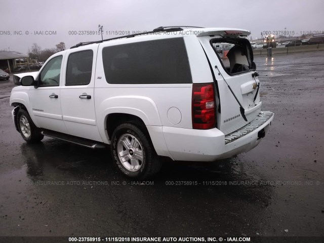 3GNFK16308G268217 - 2008 CHEVROLET SUBURBAN K1500 LS WHITE photo 3