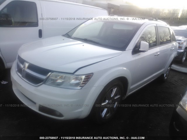 3D4PH9FV7AT283339 - 2010 DODGE JOURNEY R/T WHITE photo 2