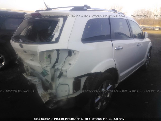 3D4PH9FV7AT283339 - 2010 DODGE JOURNEY R/T WHITE photo 4