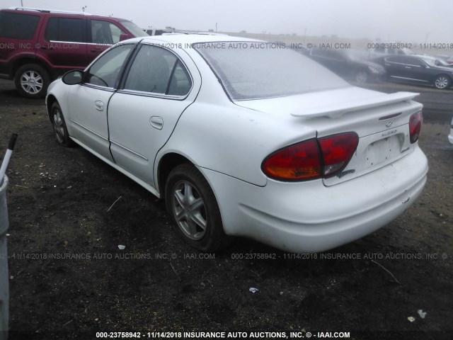 1G3NL52FX4C239636 - 2004 OLDSMOBILE ALERO GL WHITE photo 3