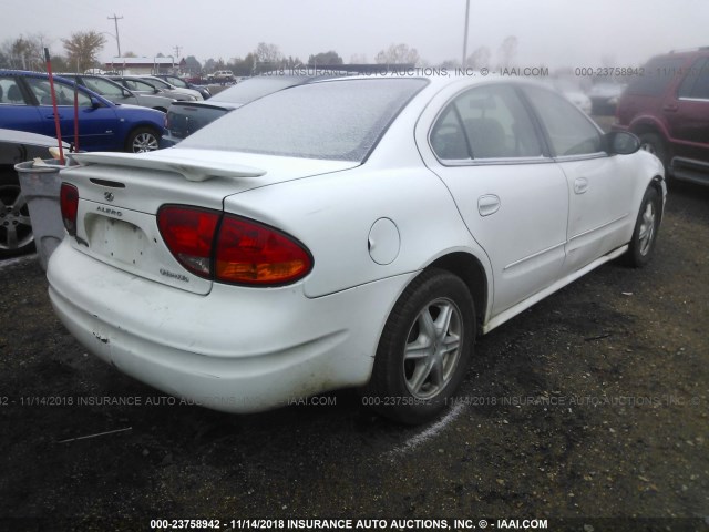 1G3NL52FX4C239636 - 2004 OLDSMOBILE ALERO GL WHITE photo 4