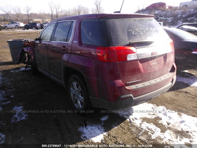 2GKFLVEK3F6416024 - 2015 GMC TERRAIN SLE RED photo 3