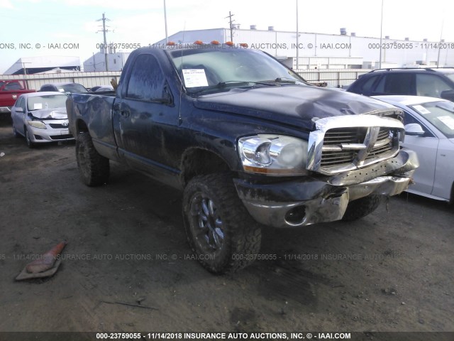 3D7KS26D26G255235 - 2006 DODGE RAM 2500 ST/SLT BLACK photo 1