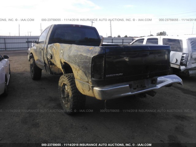 3D7KS26D26G255235 - 2006 DODGE RAM 2500 ST/SLT BLACK photo 3