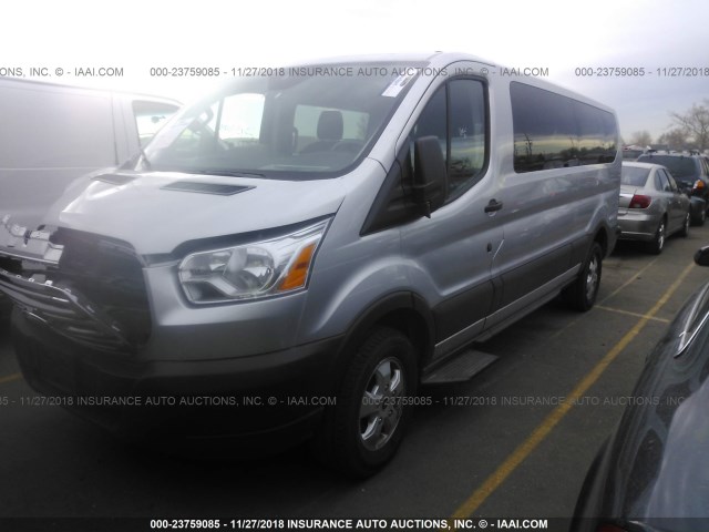 1FBZX2YM1JKA91294 - 2018 FORD TRANSIT T-350 SILVER photo 2