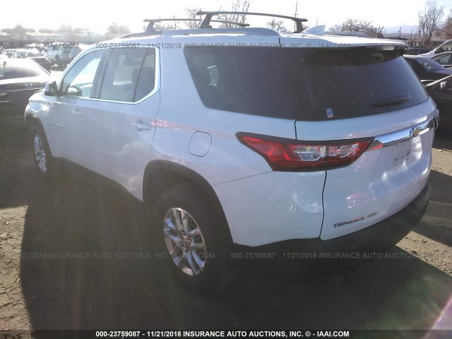 1GNEVGKW6JJ263288 - 2018 CHEVROLET TRAVERSE LT SILVER photo 3