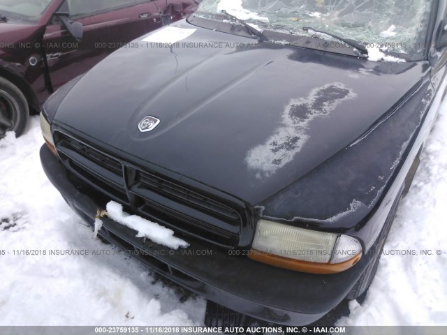 1B7FL26X31S151096 - 2001 DODGE DAKOTA BLACK photo 10