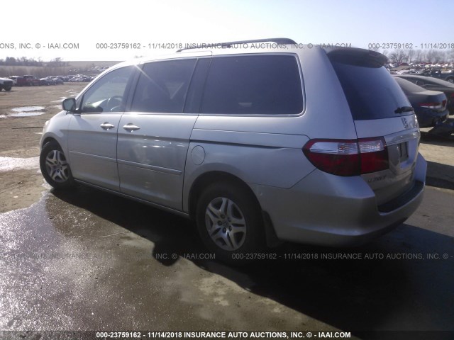 5FNRL38687B461368 - 2007 HONDA ODYSSEY EXL SILVER photo 3