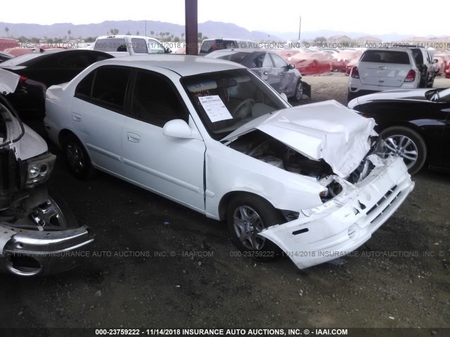 KMHCG45C35U661780 - 2005 HYUNDAI ACCENT GL WHITE photo 1