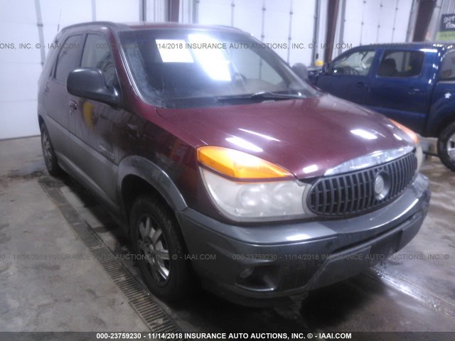 3G5DA03E62S576166 - 2002 BUICK RENDEZVOUS CX MAROON photo 1