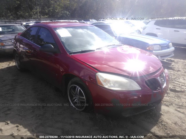 1G2ZF55B764185537 - 2006 PONTIAC G6 SE RED photo 1