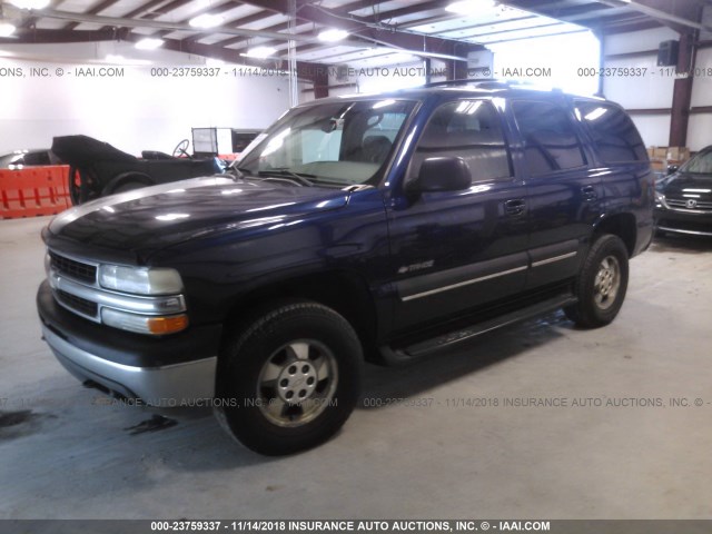 1GNEK13Z92J216577 - 2002 CHEVROLET TAHOE K1500 Dark Blue photo 2