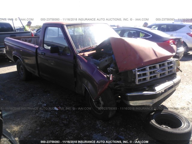 1FTCR10A8KUB11764 - 1989 FORD RANGER RED photo 1