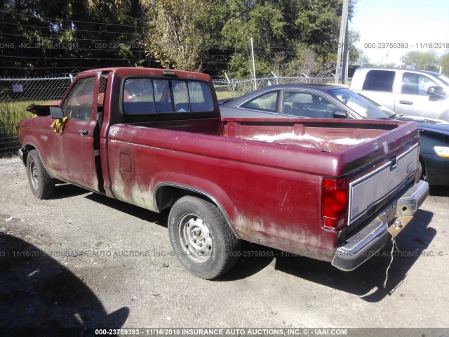 1FTCR10A8KUB11764 - 1989 FORD RANGER RED photo 3