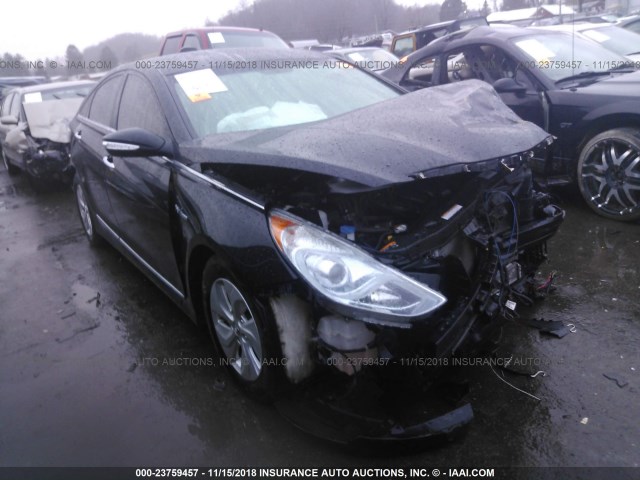 KMHEC4A4XFA121767 - 2015 HYUNDAI SONATA HYBRID/LIMITED BLACK photo 1