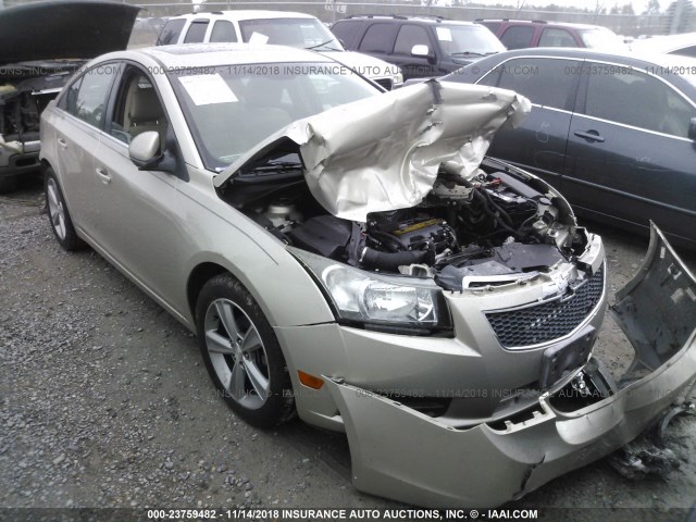 1G1PE5SB4D7184117 - 2013 CHEVROLET CRUZE TAN photo 1