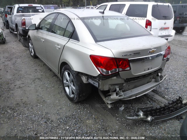 1G1PE5SB4D7184117 - 2013 CHEVROLET CRUZE TAN photo 3