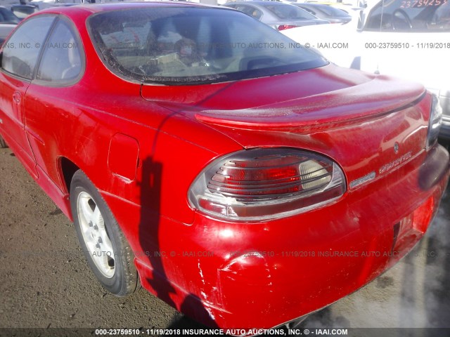 1G2WP1216VF244696 - 1997 PONTIAC GRAND PRIX GTP წითელი ფოტო 6