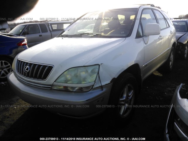 JTJHF10U530312830 - 2003 LEXUS RX 300 WHITE photo 2