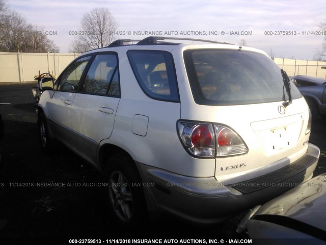 JTJHF10U530312830 - 2003 LEXUS RX 300 WHITE photo 3