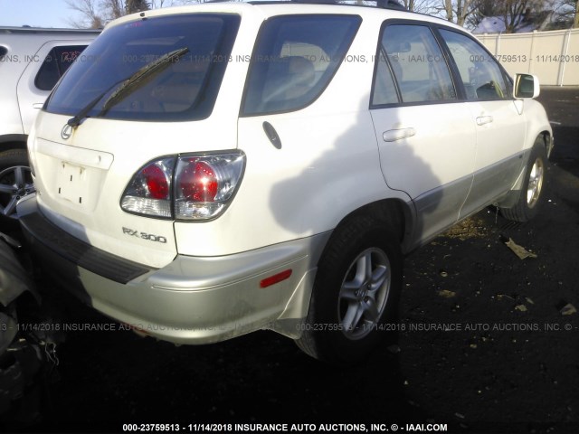 JTJHF10U530312830 - 2003 LEXUS RX 300 WHITE photo 4