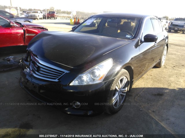 JN1CV6ARXCM682853 - 2012 INFINITI G37 BLACK photo 2