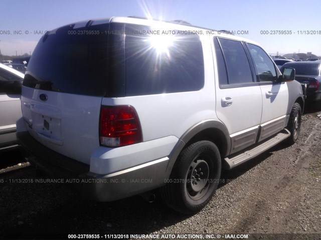 1FMPU17L64LB35301 - 2004 FORD EXPEDITION EDDIE BAUER WHITE photo 4