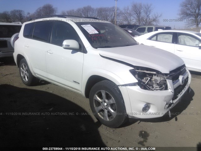 2T3DK4DV0AW015054 - 2010 TOYOTA RAV4 LIMITED WHITE photo 1