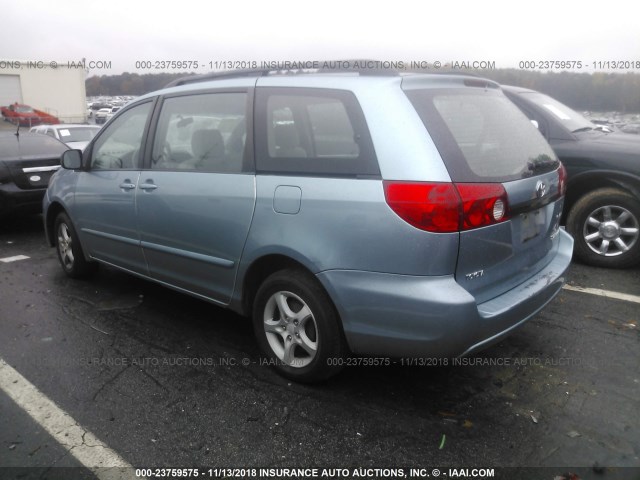 5TDZA23C06S451084 - 2006 TOYOTA SIENNA CE/LE BLUE photo 3