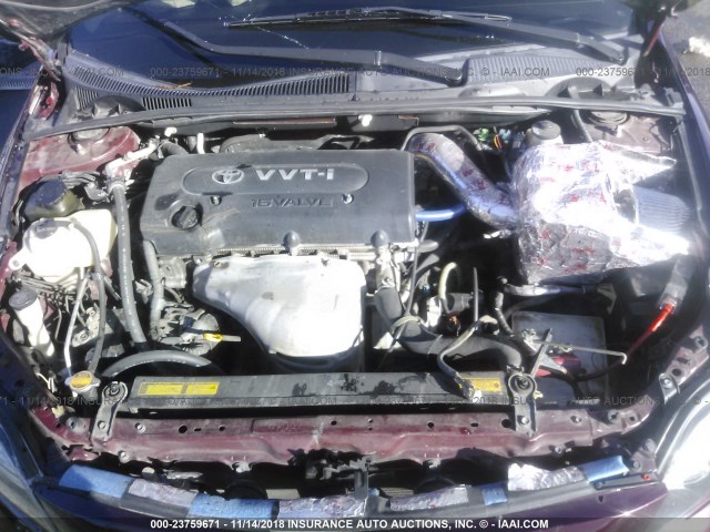 JTKDE177560120504 - 2006 TOYOTA SCION TC 红色 照片 10