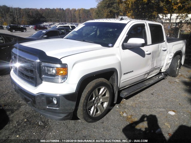 3GTP1UEC9EG476966 - 2014 GMC SIERRA C1500 SLE WHITE photo 2