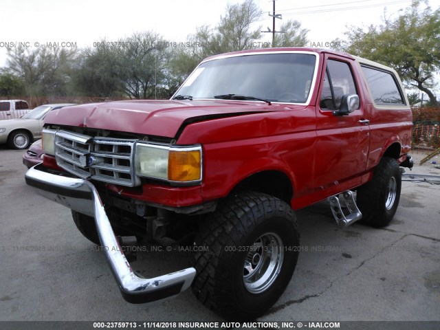 1FMDU15Y9HLA48659 - 1987 FORD BRONCO U100 RED photo 6