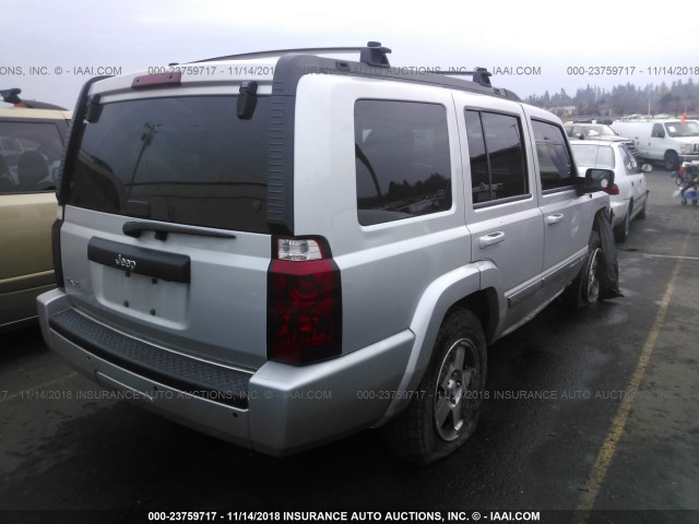 1J4RG4GK2AC108681 - 2010 JEEP COMMANDER SPORT SILVER photo 4