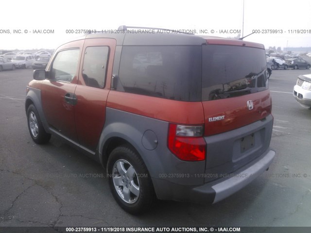 5J6YH28523L029939 - 2003 HONDA ELEMENT EX ORANGE photo 3