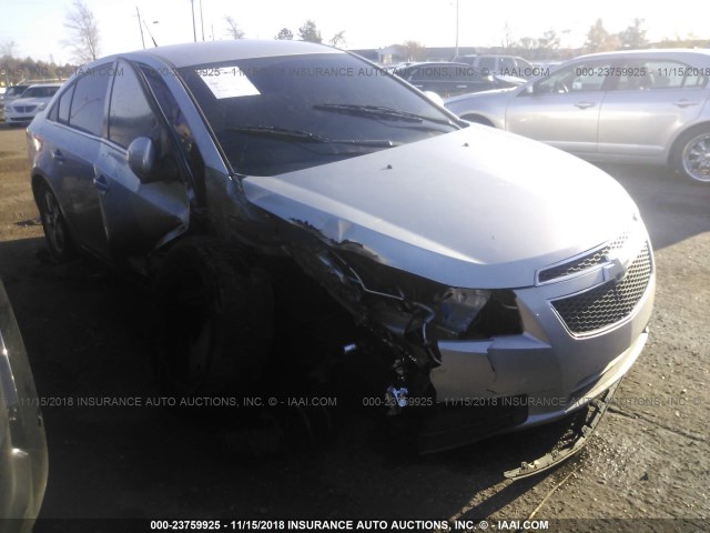 1G1PF5SC0C7368068 - 2012 CHEVROLET CRUZE LT SILVER photo 1