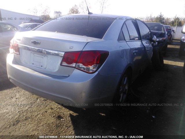 1G1PF5SC0C7368068 - 2012 CHEVROLET CRUZE LT SILVER photo 4