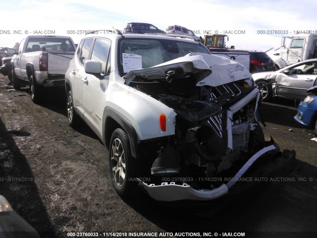 ZACCJBBB9HPG02423 - 2017 JEEP RENEGADE LATITUDE WHITE photo 1