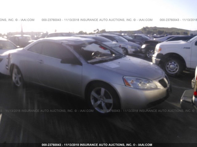 1G2ZH35N874143162 - 2007 PONTIAC G6 GT SILVER photo 1