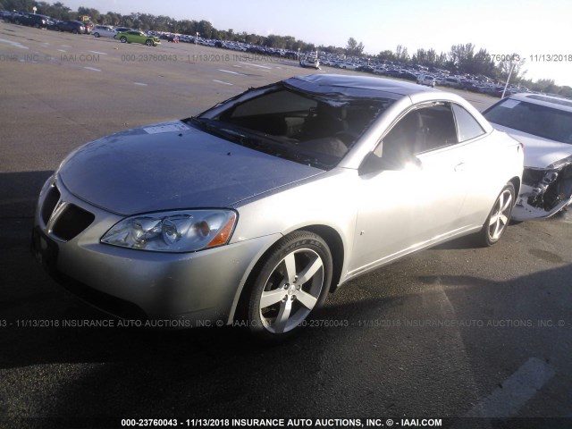 1G2ZH35N874143162 - 2007 PONTIAC G6 GT SILVER photo 2