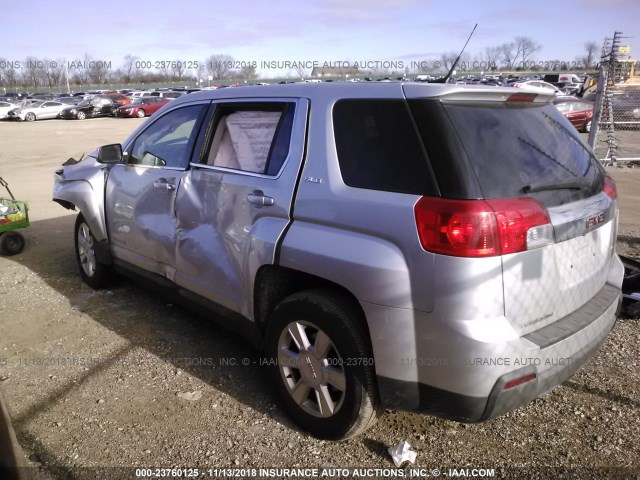 2CTALMEC6B6378604 - 2011 GMC TERRAIN SLE SILVER photo 3