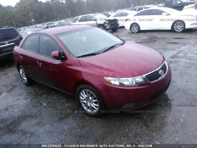 KNAFU4A20B5409964 - 2011 KIA FORTE EX RED photo 1