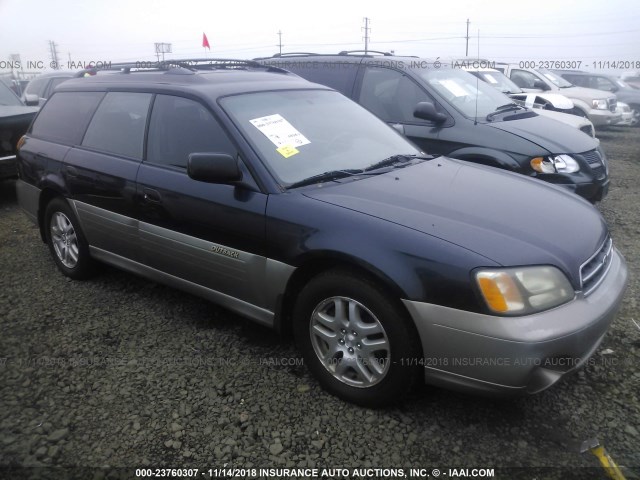 4S3BH675327609373 - 2002 SUBARU LEGACY OUTBACK AWP BLUE photo 1