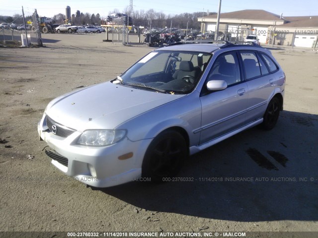 JM1BJ245621449381 - 2002 MAZDA PROTEGE PR5 SILVER photo 2