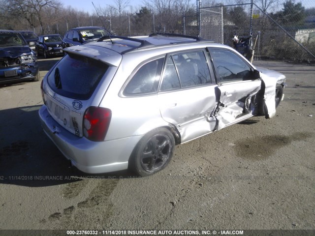 JM1BJ245621449381 - 2002 MAZDA PROTEGE PR5 SILVER photo 4