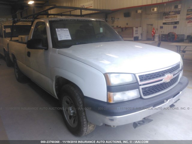 1GCEC14V67Z205949 - 2007 CHEVROLET SILVERADO C1500 CLASSIC WHITE photo 1