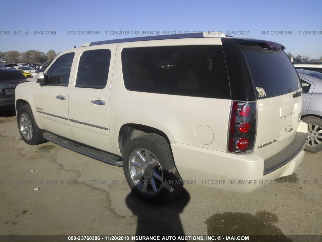 1GKS1MEF0ER132077 - 2014 GMC YUKON XL DENALI WHITE photo 3