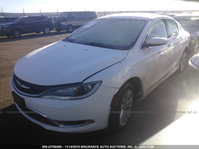 1C3CCCAB7FN721261 - 2015 CHRYSLER 200 LIMITED WHITE photo 2