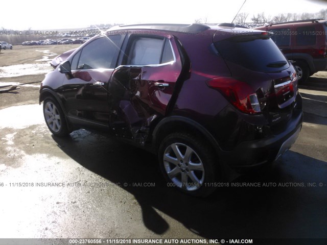 KL4CJGSB8FB221631 - 2015 BUICK ENCORE RED photo 3